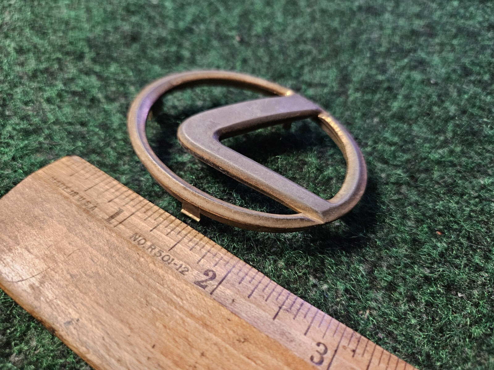 Lexus Emblem Badge Logo Gold Name Plate OEM Used 899037 4M9