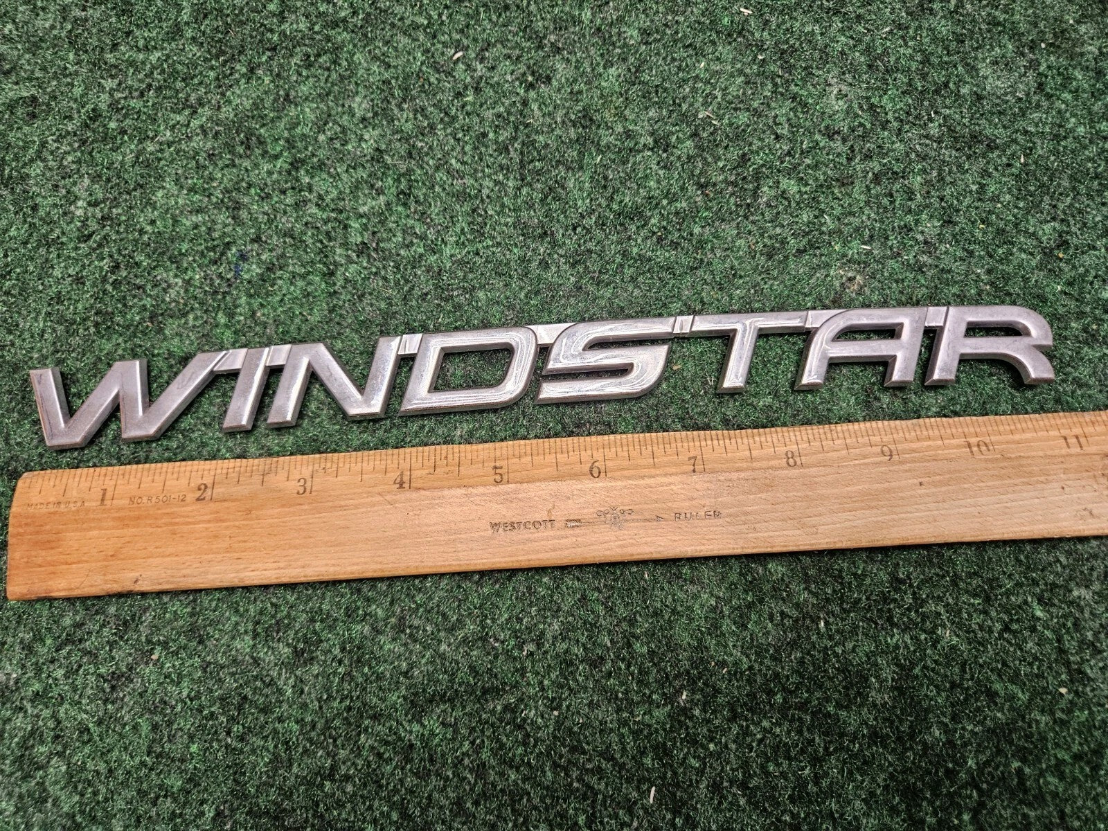 FORD WINDSTAR REAR CHROME EMBLEM NAME PLATE  LOGO BADGE SYMBOL USED OEM 5M2