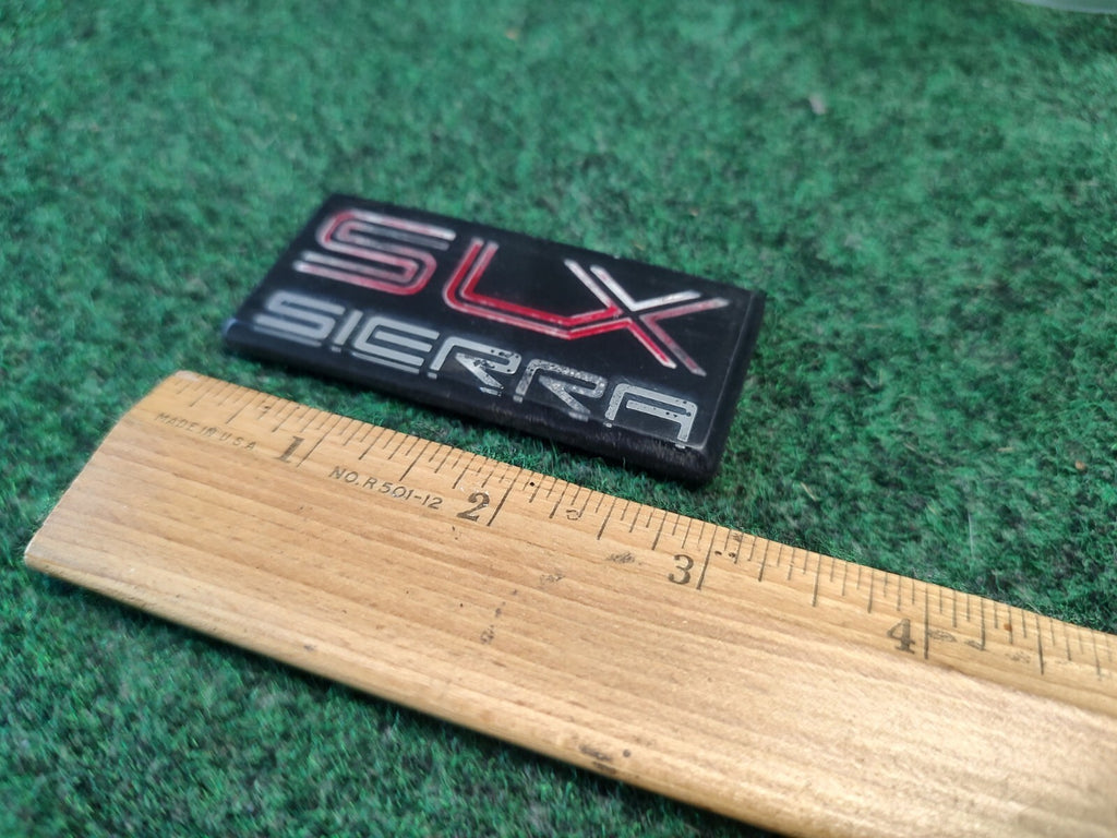 1988-1991 GMC Sierra SLX Cab Emblems 1500 2500 3500 Name Plate Badge 3S8