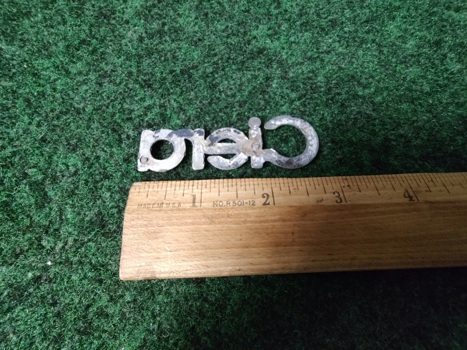 OEM Oldsmobile CIERA Emblem Badge Nameplate Metal Chrome Script Logo 7S2
