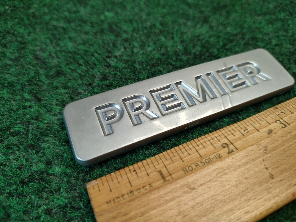 Mercury Premier Plastic 3.75 Emblem Badge Logo Nameplate Name Plate OEM 4S7