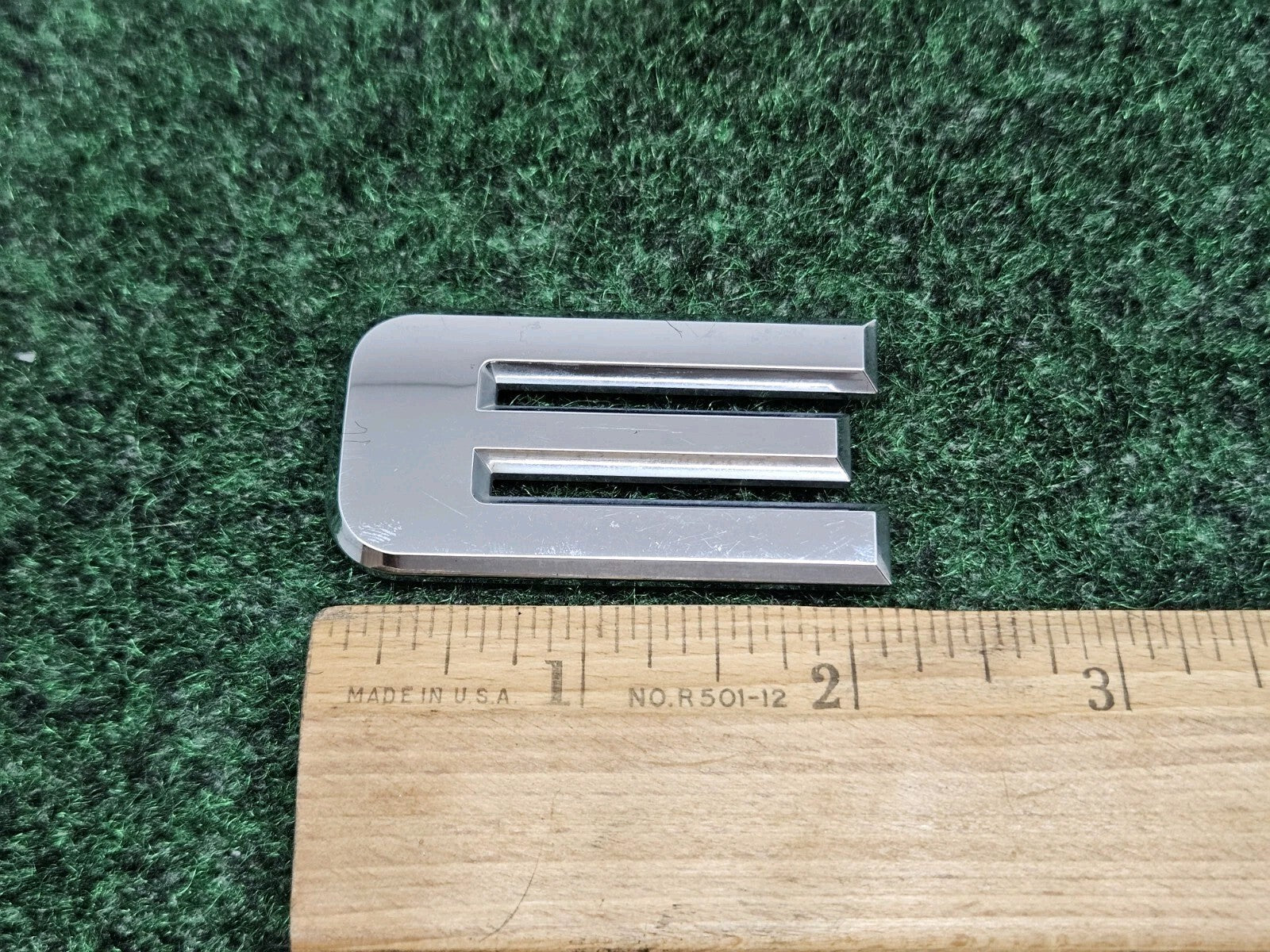 OEM "E" Chrome Individual Letter Lettering Emblem Badge Logo Sign Nameplate 7S9