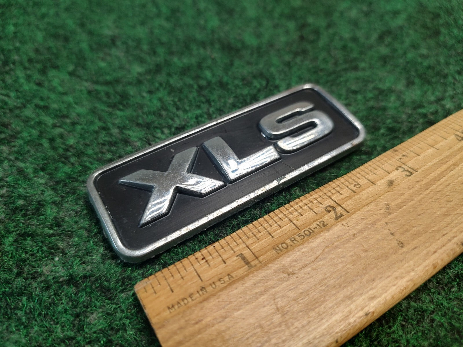 Ford OEM XLS Black & Chrome Plastic Emblem Badge Logo Nameplate Name Plate 4S3