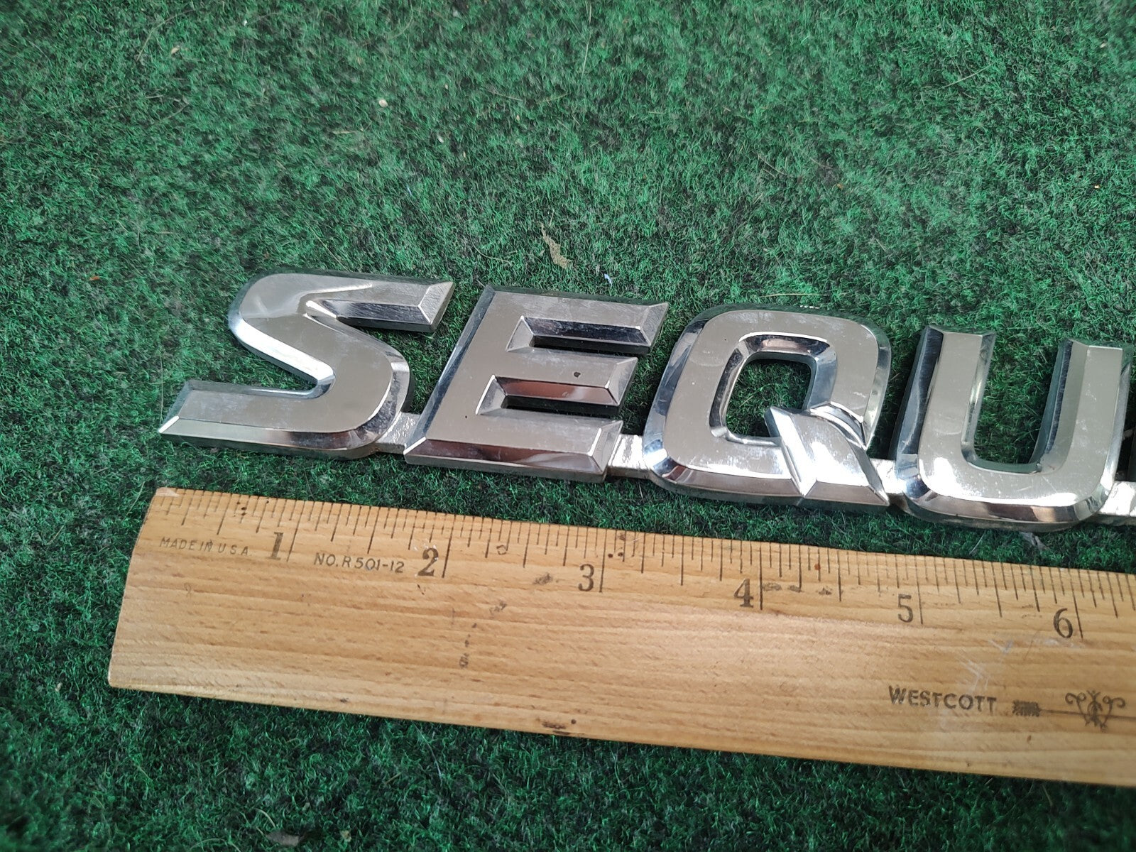Toyota Sequoia Rear Lid Chrome Emblem Name Plate Logo Badge Sign OEM 2S6