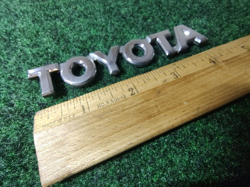 Toyota Rear Trunk Lid Emblem 4.25'' Chrome OEM 6S8