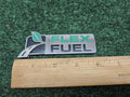 Ford Rear Gate Chrome Flex Fuel Emblem Badge Logo Leaf Name Plate GL2
