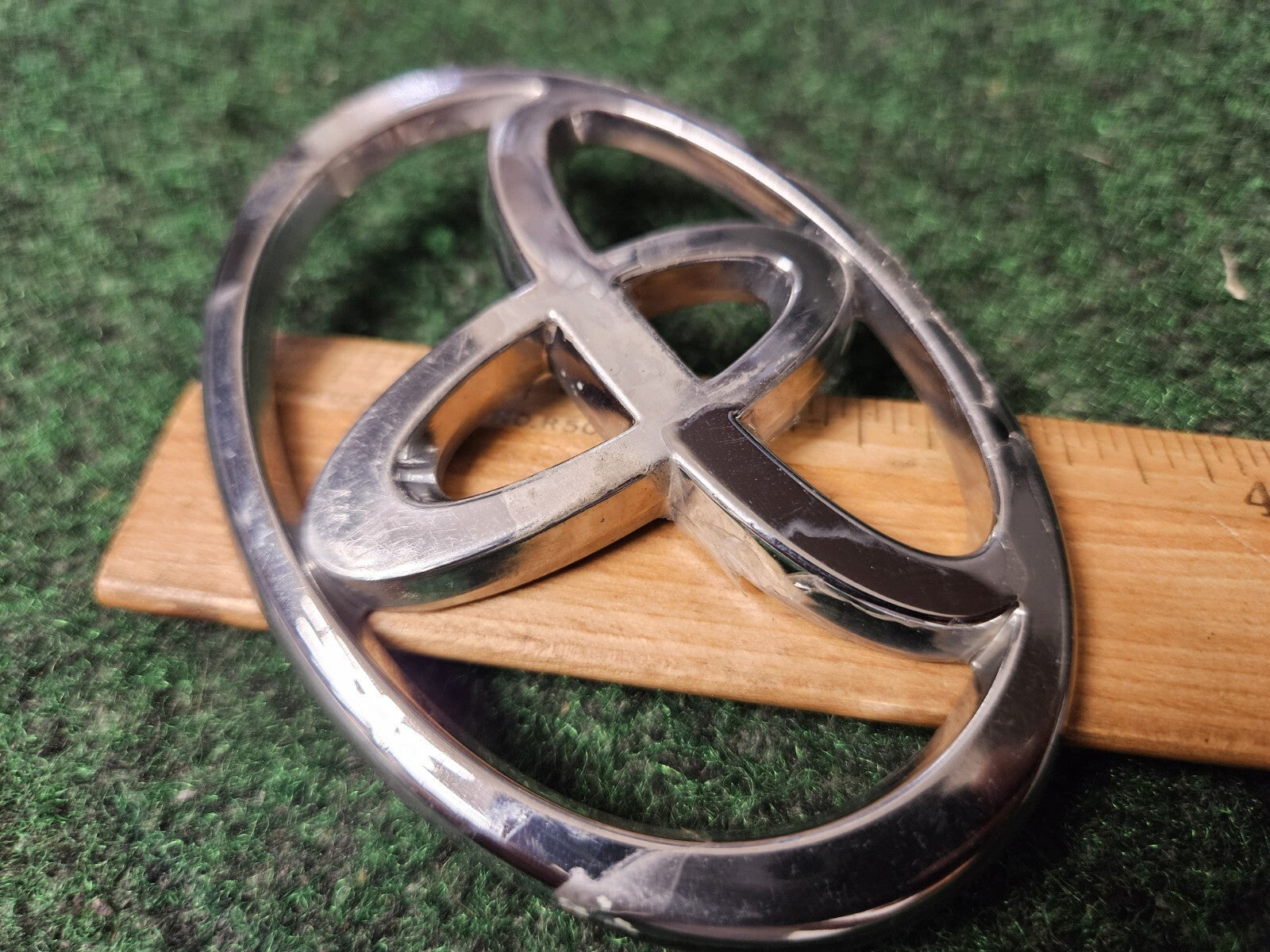 Toyota Chrome Emblem Logo Symbol Unknown Model ~4" 3M4