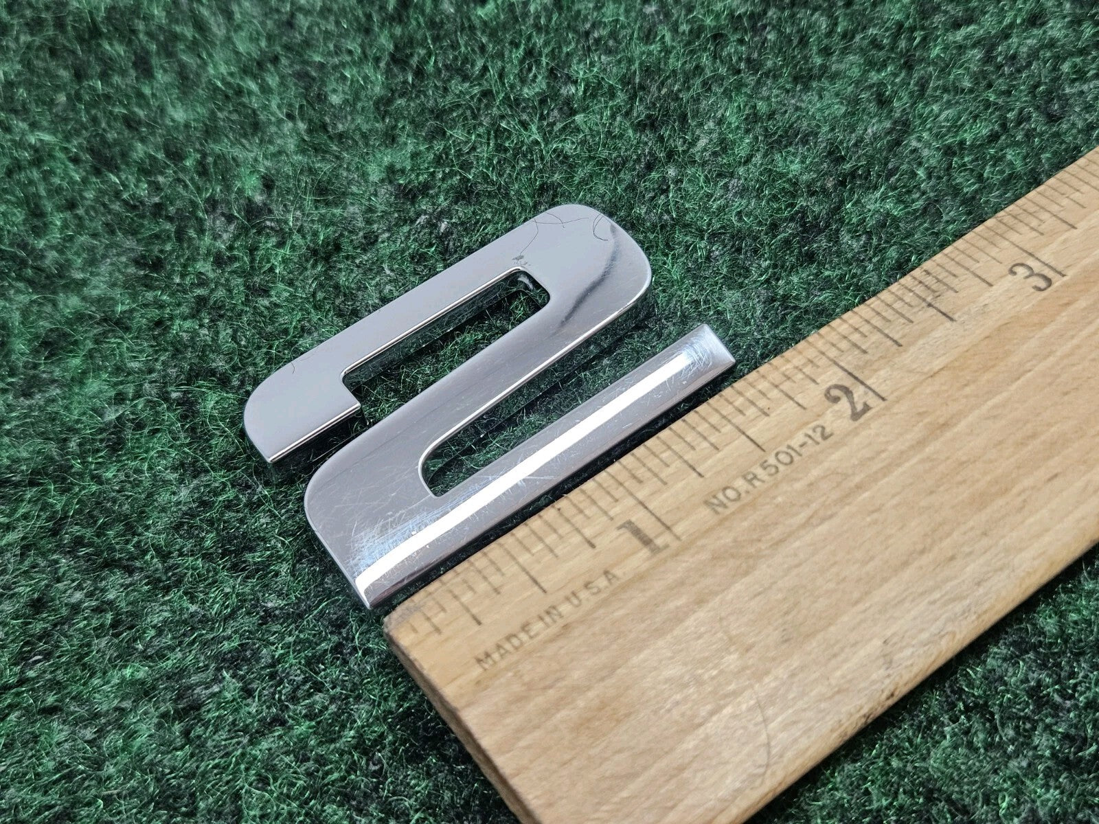 OEM "2" Chrome Individual 3D Number Lettering Emblem Badge Logo Nameplate 7S9