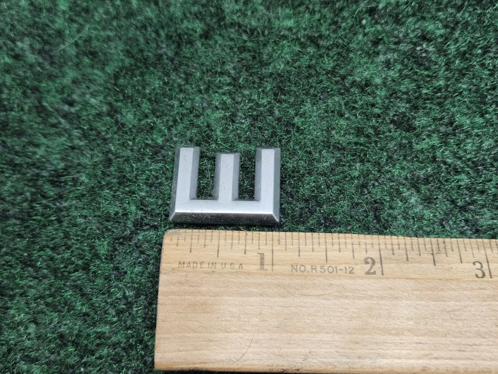 OEM Chrome "E" Hood Hatch E Individual Letter Emblem Badge Logo Nameplate 2S6