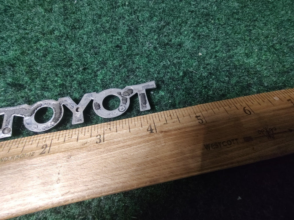 Toyota Rear Trunk Lid Emblem About 4" Chrome OEM 4L4