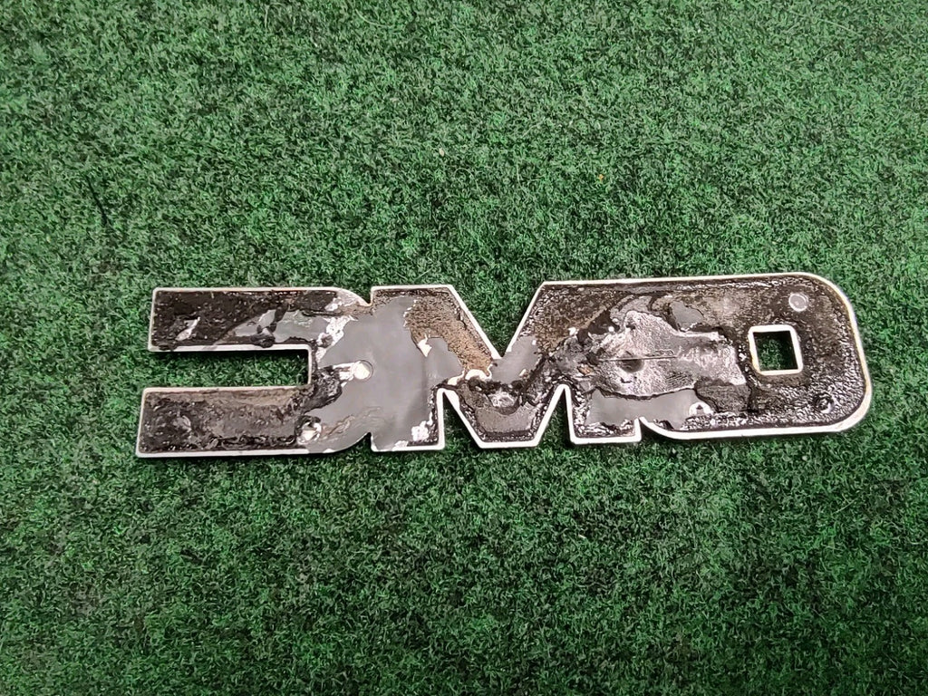 2004-2010 GMC Red 7 inch Lower Rear Door Emblem Badge Nameplate 1S3