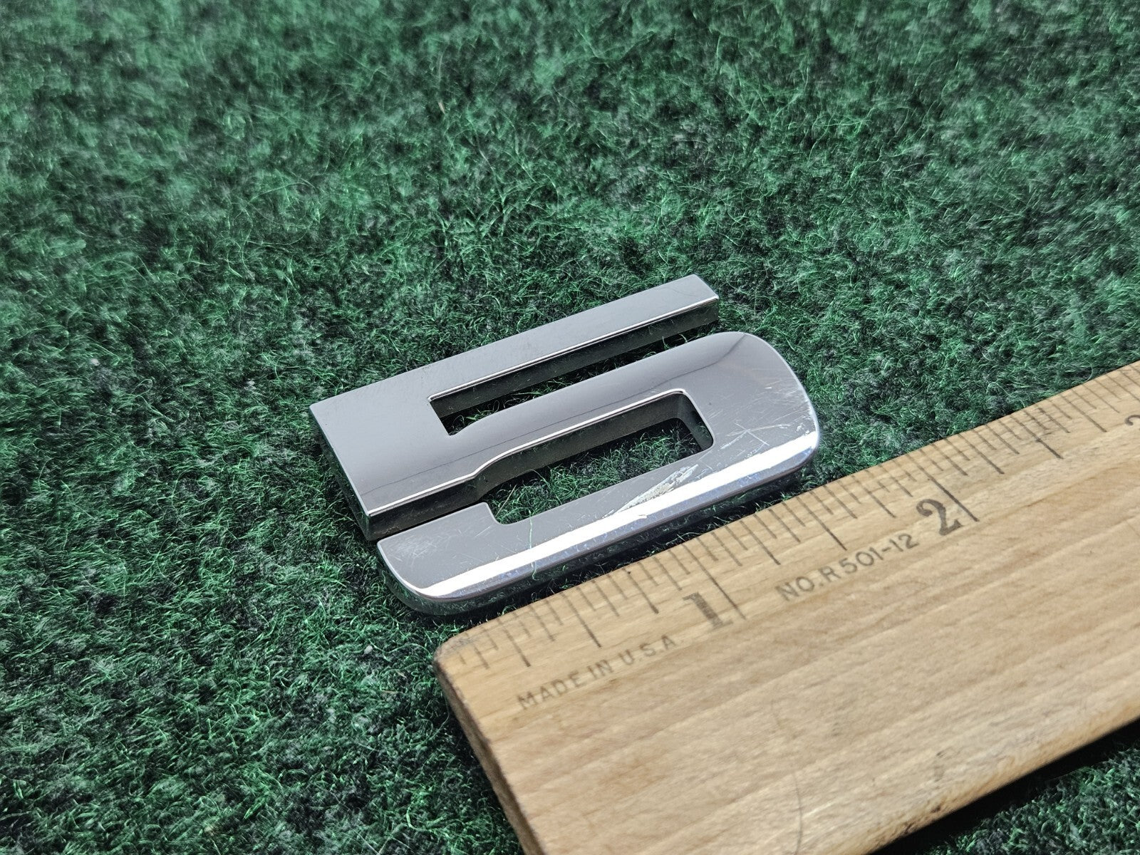 OEM "5" Chrome Individual 3D Number Lettering Emblem Badge Logo Nameplate 7S9