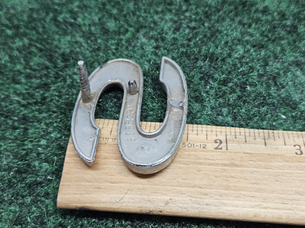 1968 -72 Chevrolet Chevy Impala SS Emblem Badge Name Plate 3949238 "S" Metal 7S9