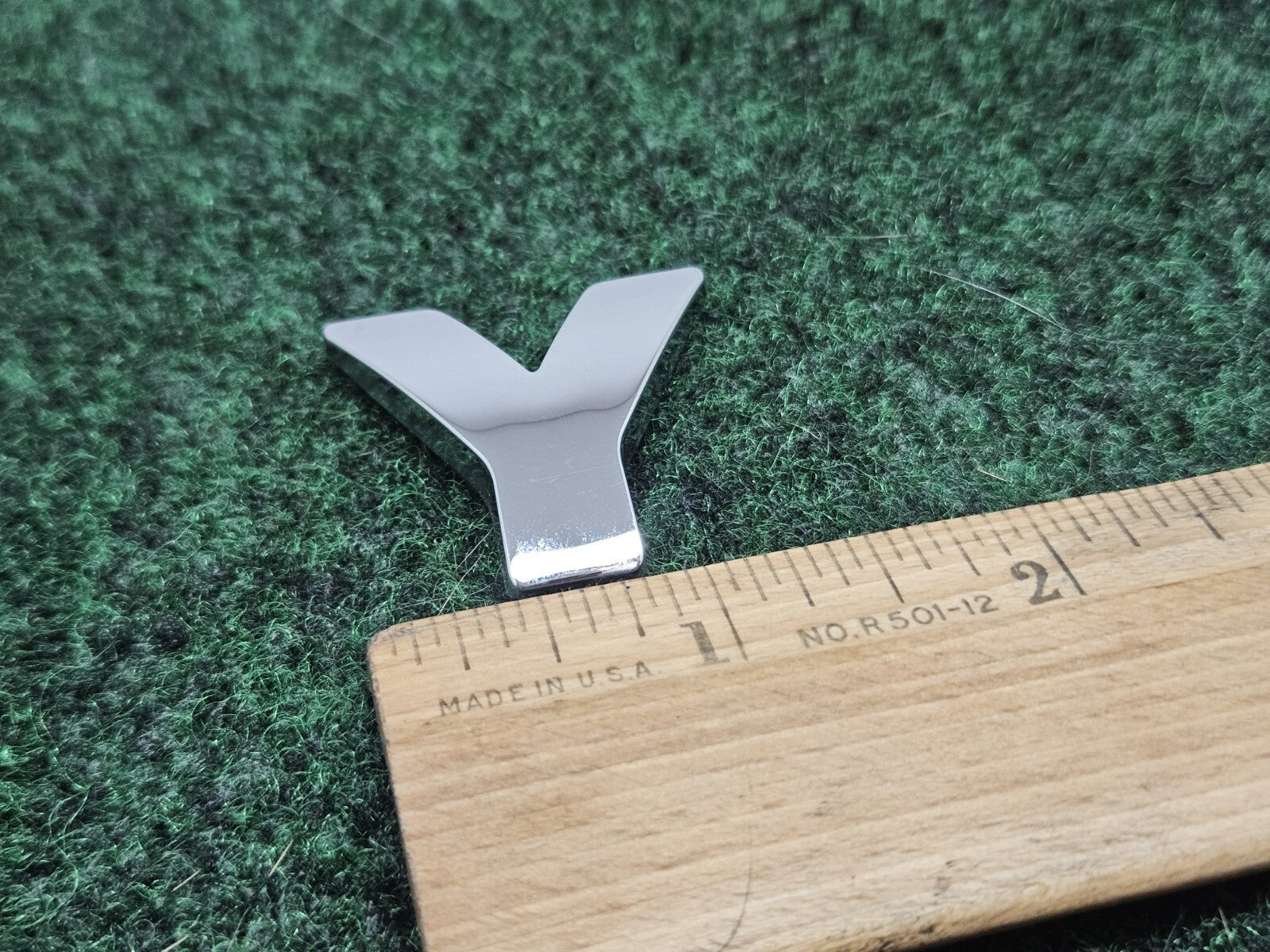 OEM "Y" Chrome Individual Letter Lettering Emblem Badge Logo Nameplate 3D 7S7