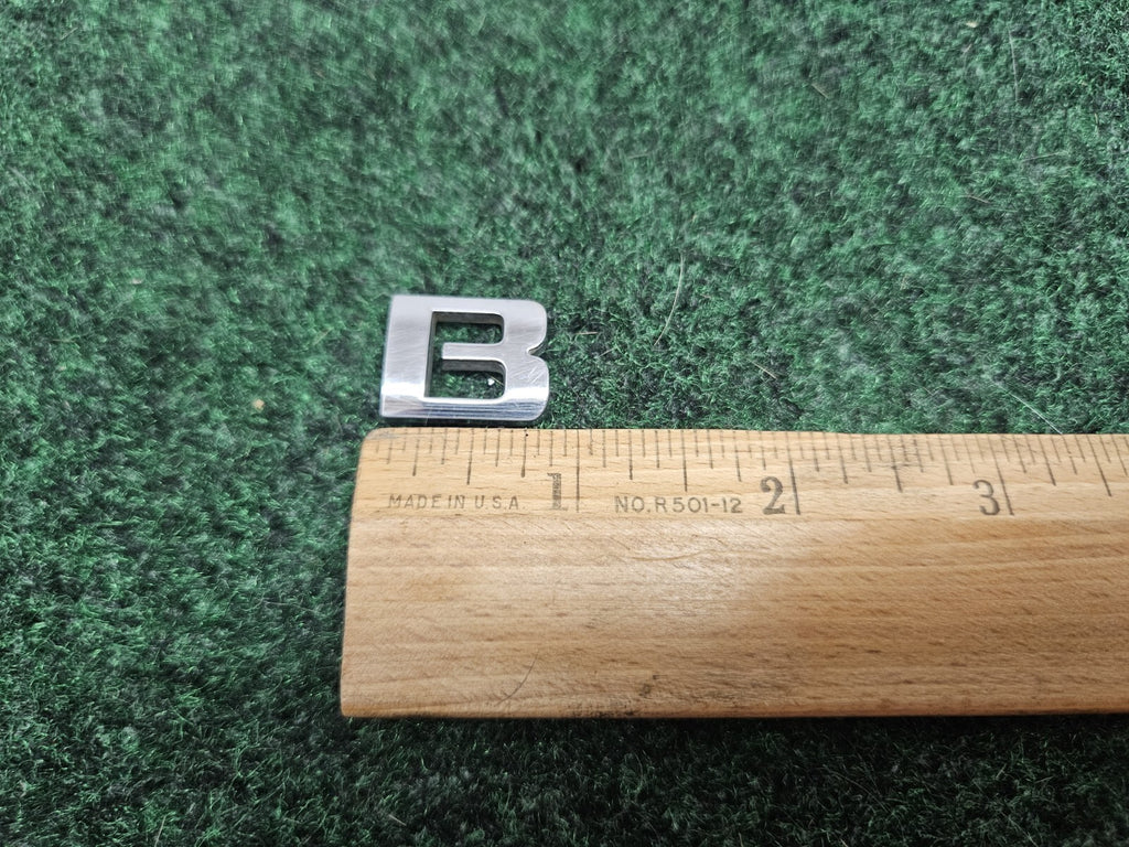 OEM "B" Chrome Individual Letter Lettering Emblem Badge Logo Nameplate 3D 7S7
