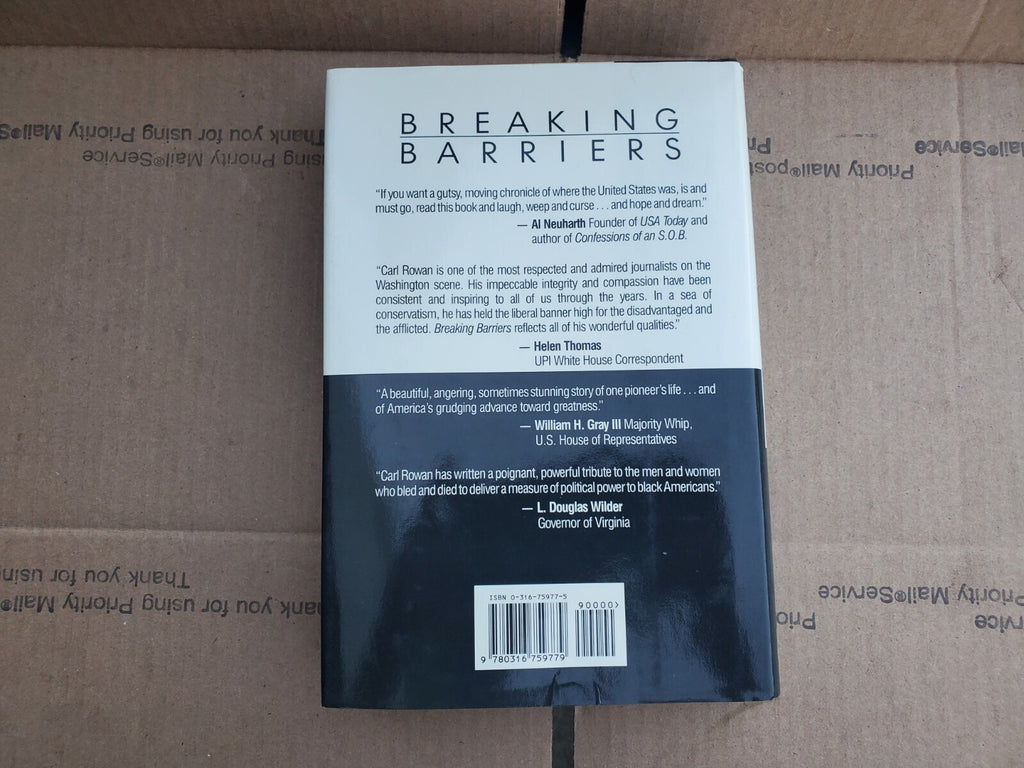 Breaking Barriers: A Memoir - Hardcover By Rowan, Carl T B9