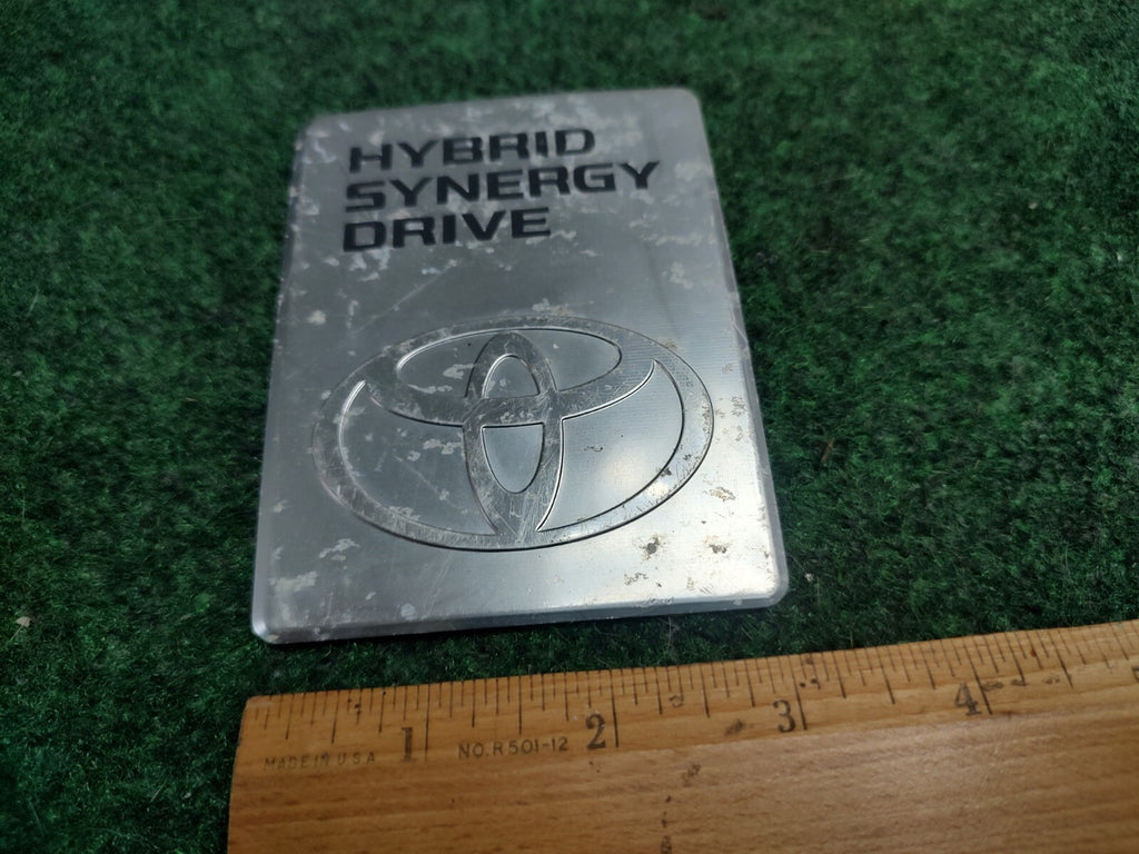 2004-2009 TOYOTA PRIUS HYBRID SYNERGY DRIVE DC CONVERTER EMBLEM BADGE OEM 3S3