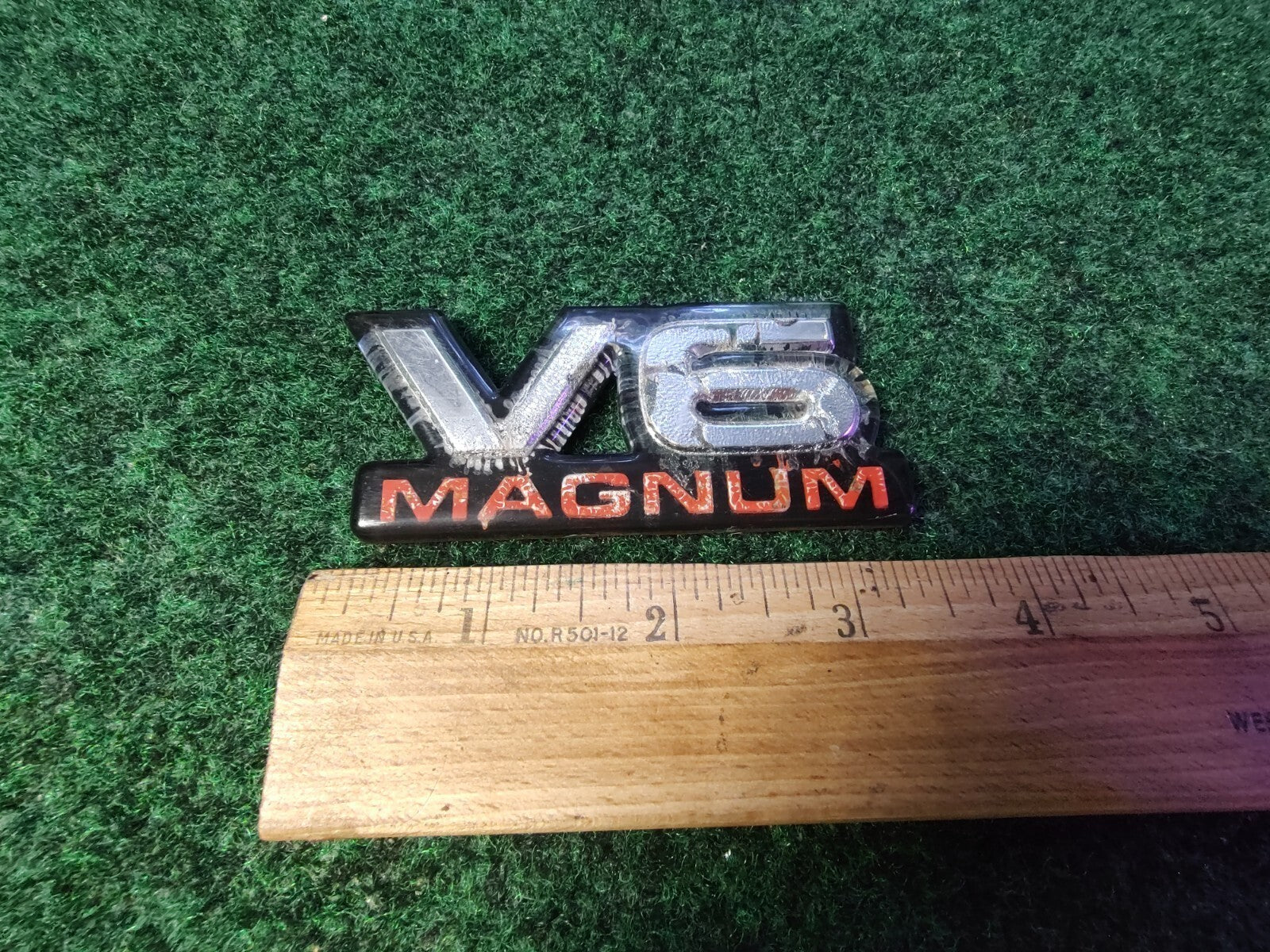 Dodge V6 Magnum Badge Emblem Name Plate Logo OEM 6S4