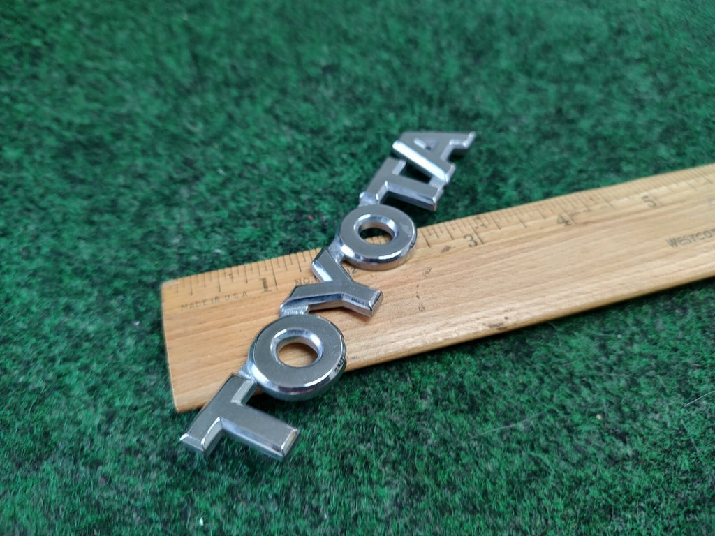 Toyota Rear Trunk Lid Emblem Name Plate Nameplate ~4.5" Chrome OEM 4S1
