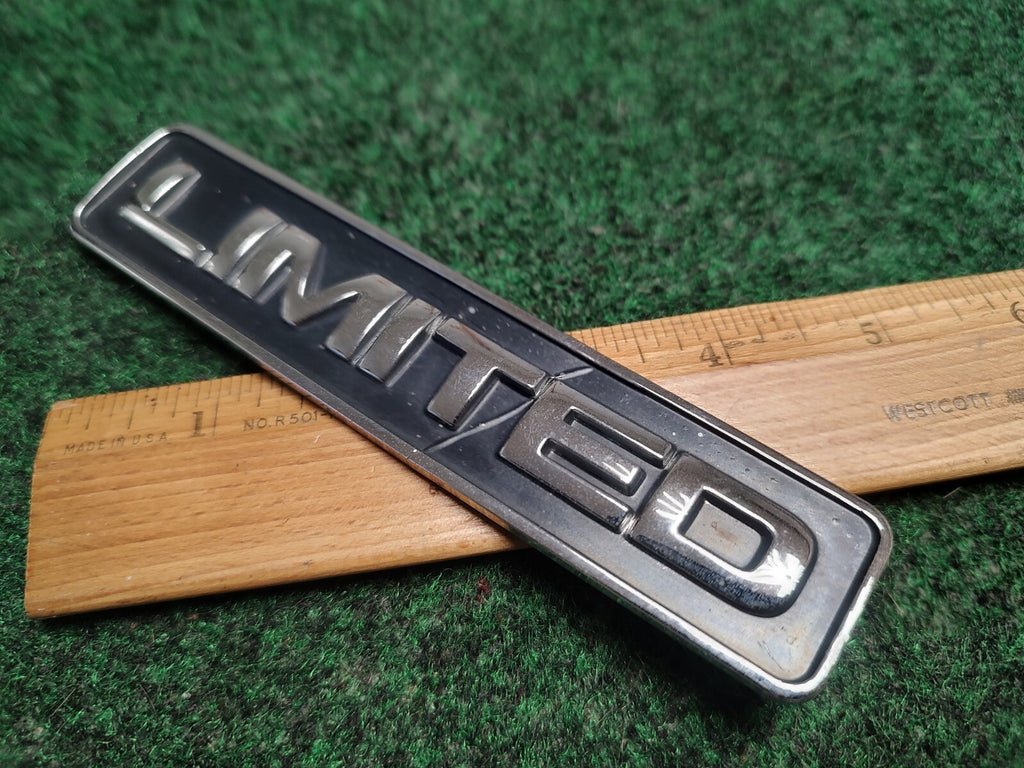 Ford OEM Limited Chrome Black 5.25" Emblem Badge Logo Nameplate Name Plate 1S1