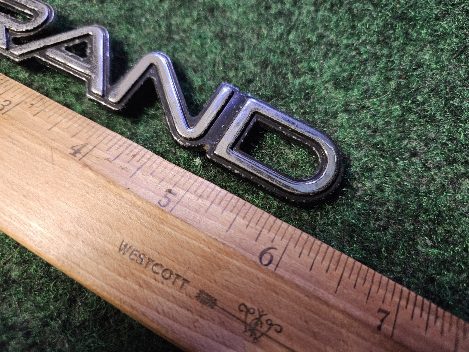 1992-1995 Pontiac Grand Emblem Badge Logo Nameplate Name Plate 5M1