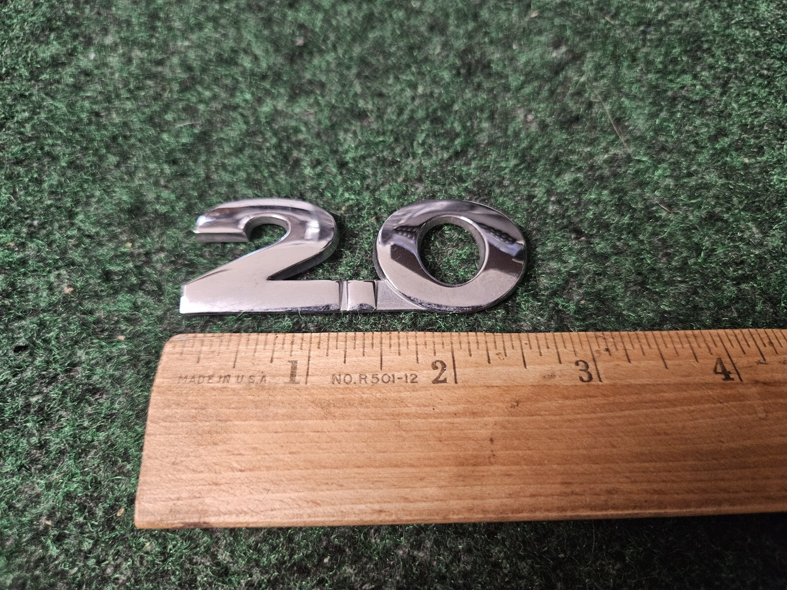 2.0 Emblem Name Plate Badge Logo Sign Rare OEM 4S7