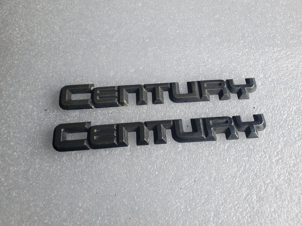(2) Misc Buick OEM Century Emblem Badge Logo Nameplate Name Plate