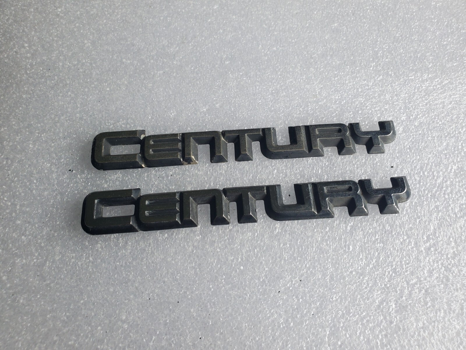 (2) Misc Buick OEM Century Emblem Badge Logo Nameplate Name Plate