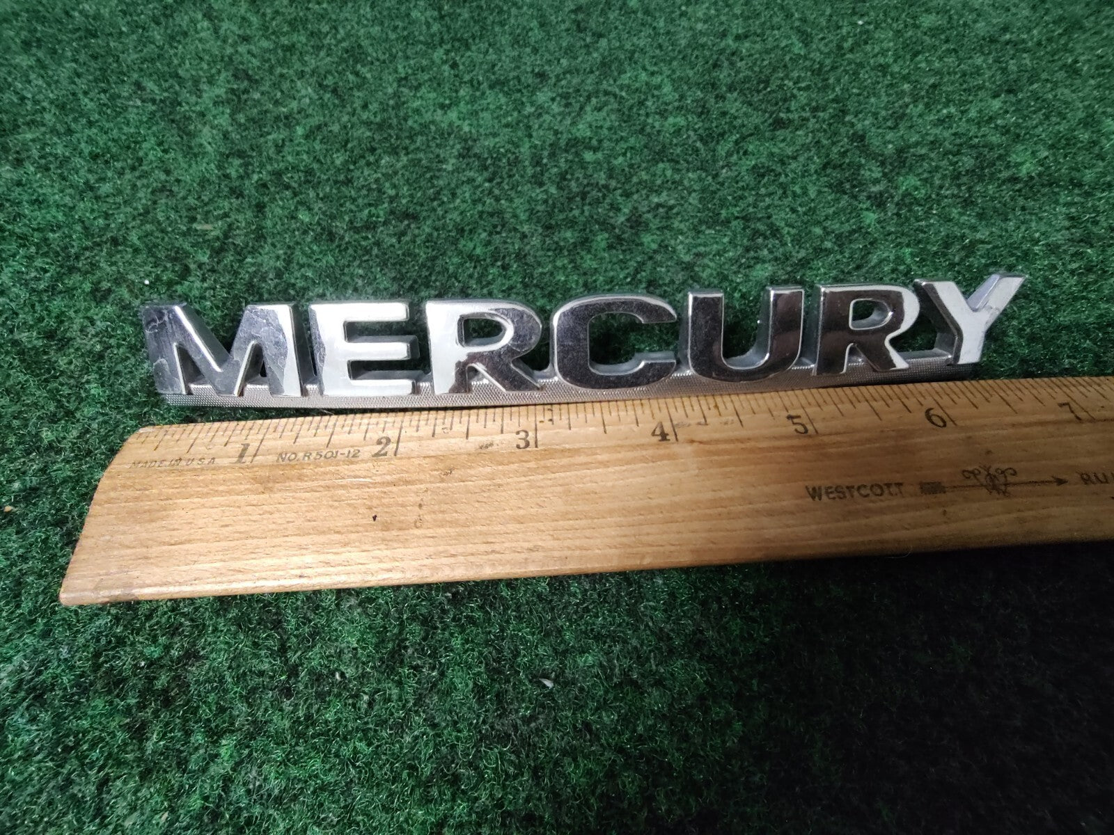 MERCURY REAR GATE LID EMBLEM BADGE SYMBOL LOGO OEM 4S5