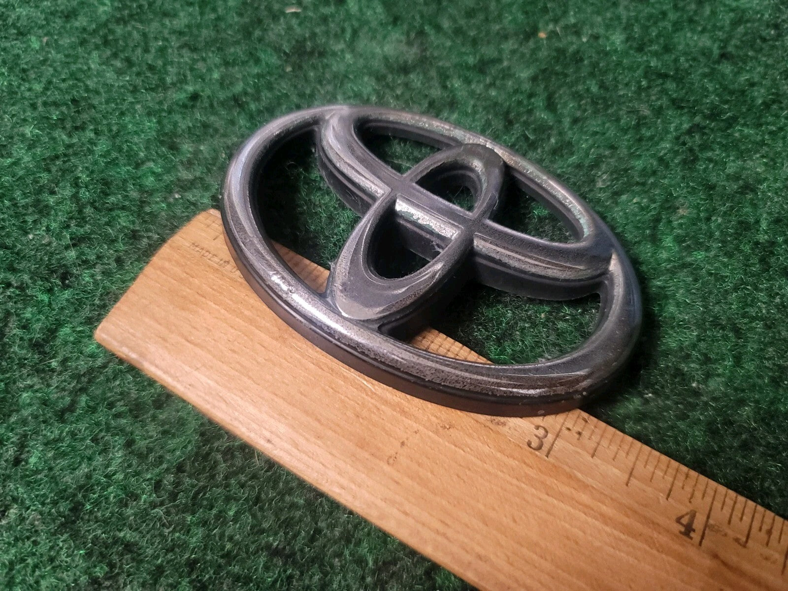 Toyota Chrome Emblem Logo Symbol Unknown Model ~3.25" 3S9