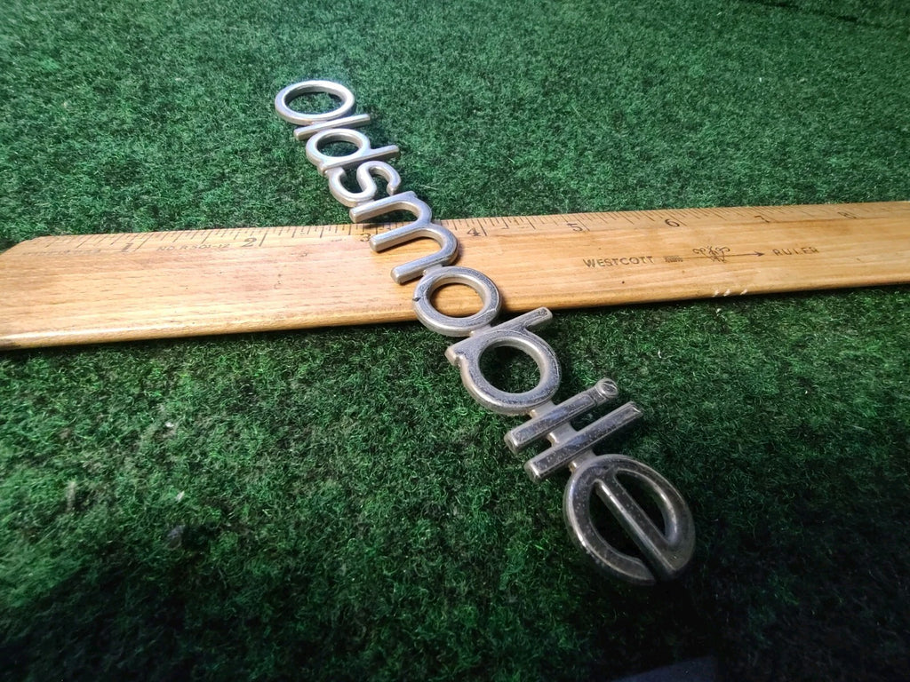 Oldsmobile Chrome Emblem Badge Logo Nameplate Name OEM Plate 3S5
