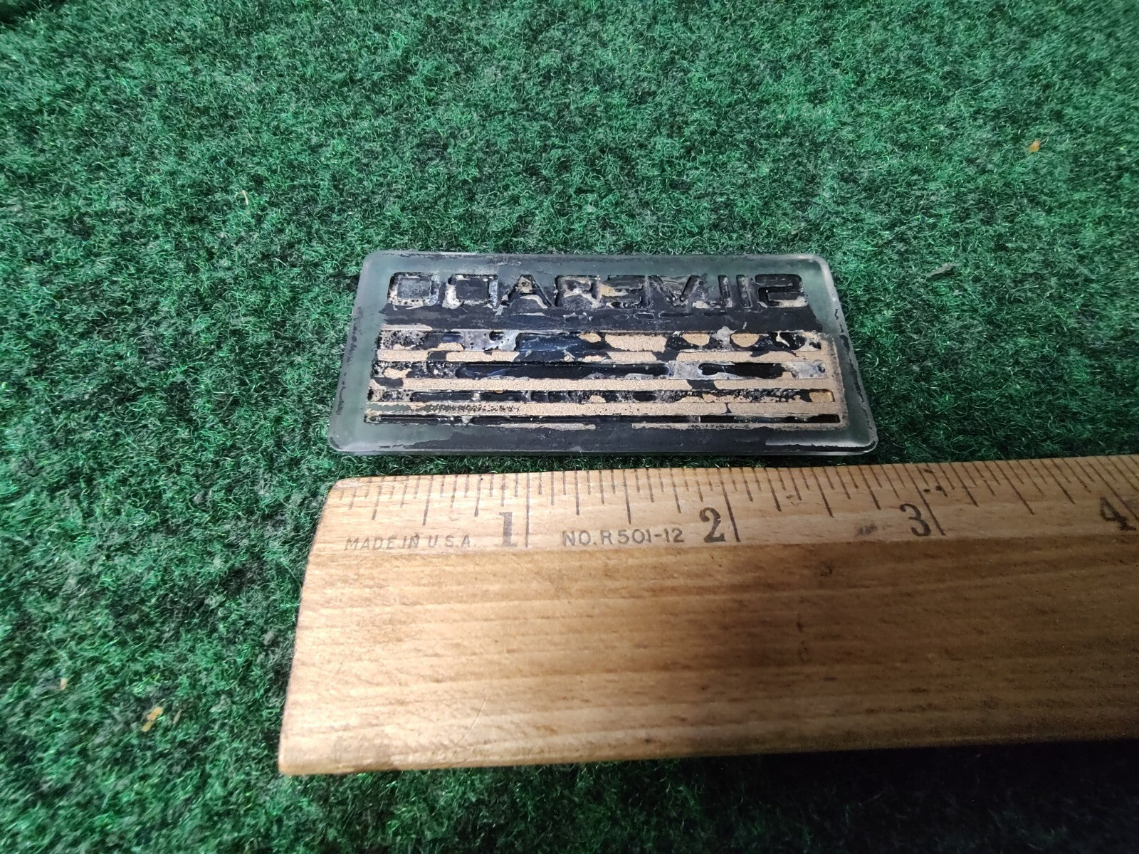 1990s SILVERADO Plastic Roof Panel Emblem OEM NAME PLATE 4S4