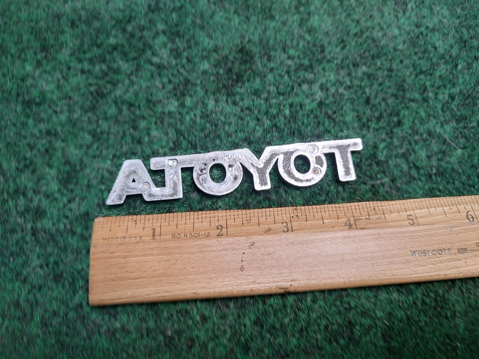 Toyota 1993-1997 Corolla Chrome Rear Trunk Emblem Badge Logo Nameplate 12650 3S6