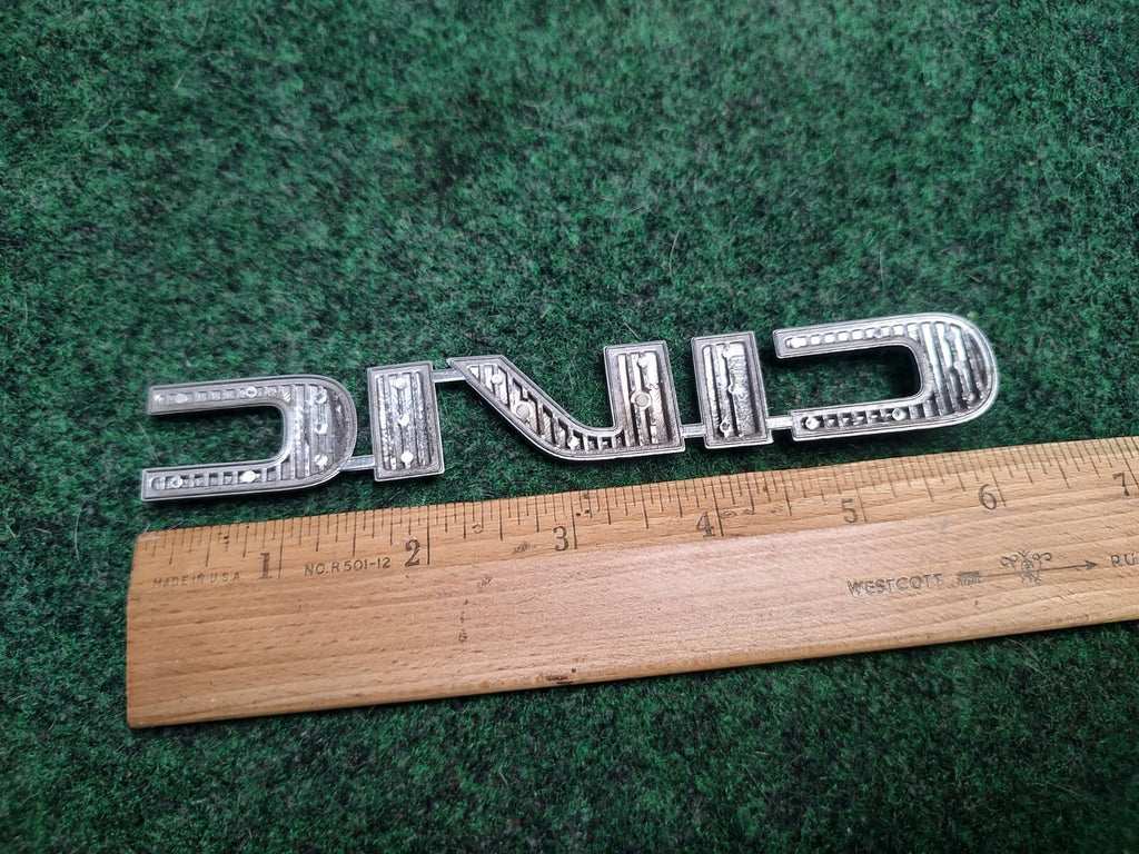 2001-2005 Honda Civic Rear Trunk Emblem Badge Logo Nameplate Chrome OEM 3S6