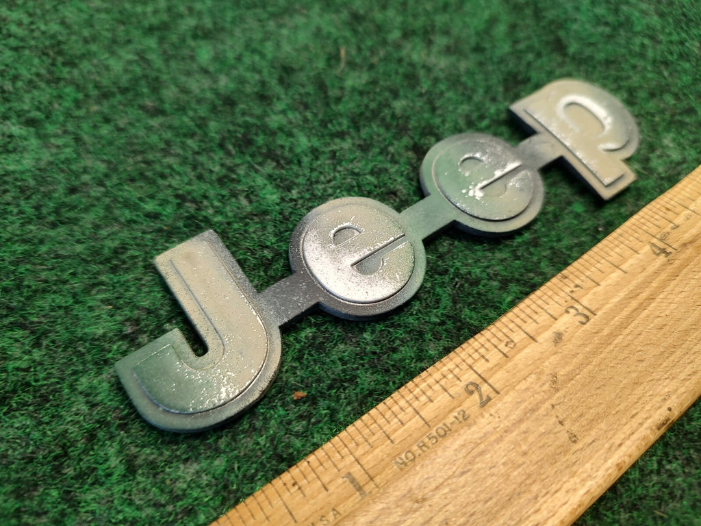 1984-1996 JEEP CHEROKEE SIDE FENDER EMBLEM LOGO BADGE SYMBOL CHROME OEM 4S5