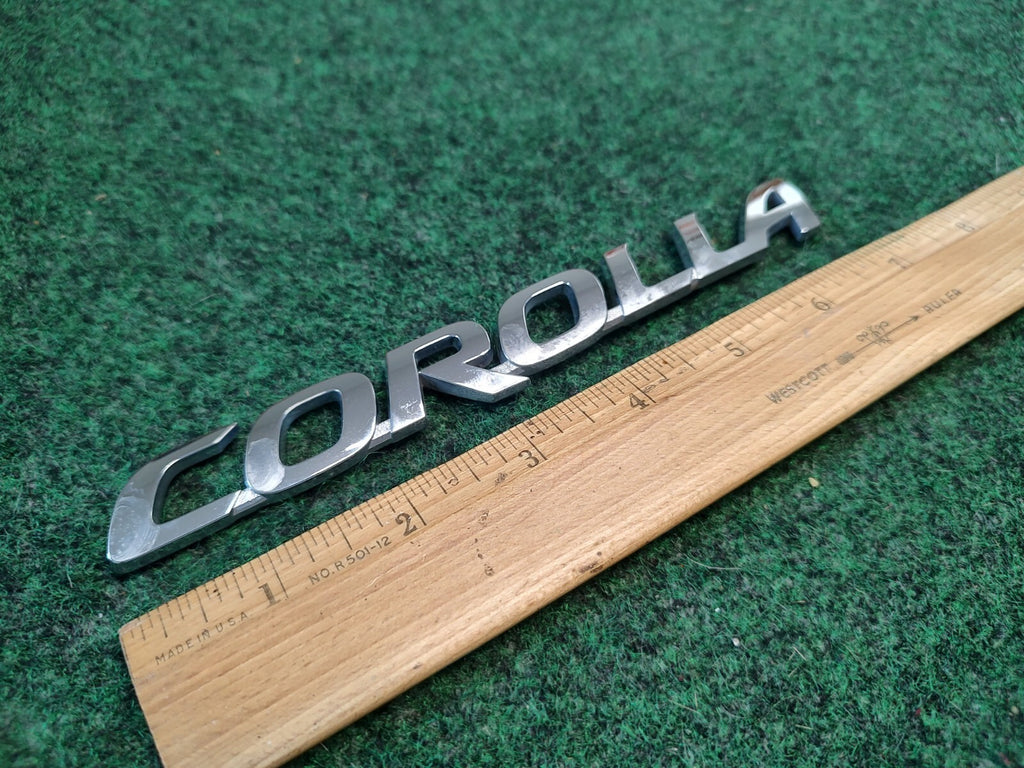 2009-2019 TOYOTA COROLLA REAR EMBLEM LOGO BADGE SYMBOL SIGN CHROME 3S8