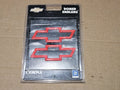 Chroma Chevy Chevrolet Domed Emblemz Red Black Logo EL9