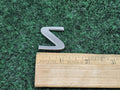 OEM Chrome "S" Hood Hatch Individual Letter Emblem Badge Logo Nameplate 2S6