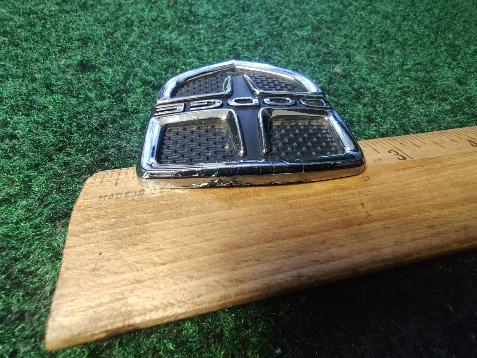 Dodge Front Grille Emblem Logo Badge OEM Name Plate Name 7S3