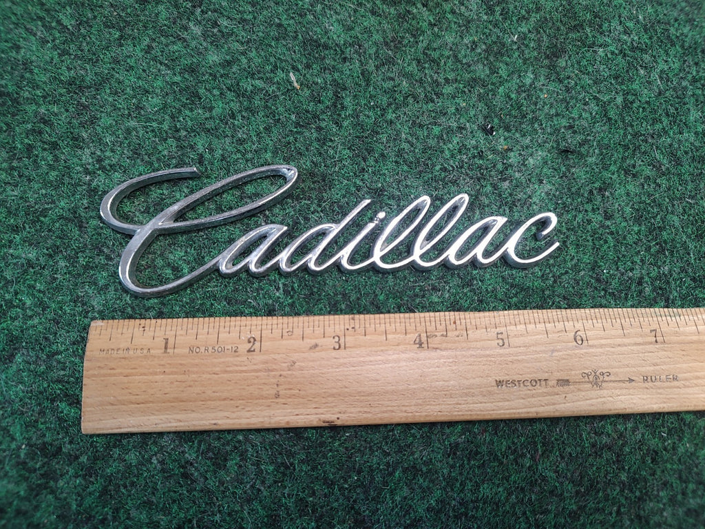 Cadillac Chrome Plastic 6inch Emblem Badge Logo Nameplate Name Plate 3S4