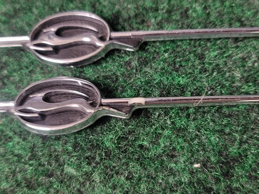 (3) CHEVROLET IMPALA EMBLEM OEM SILVER BLACK CHROME GENUINE 3S9
