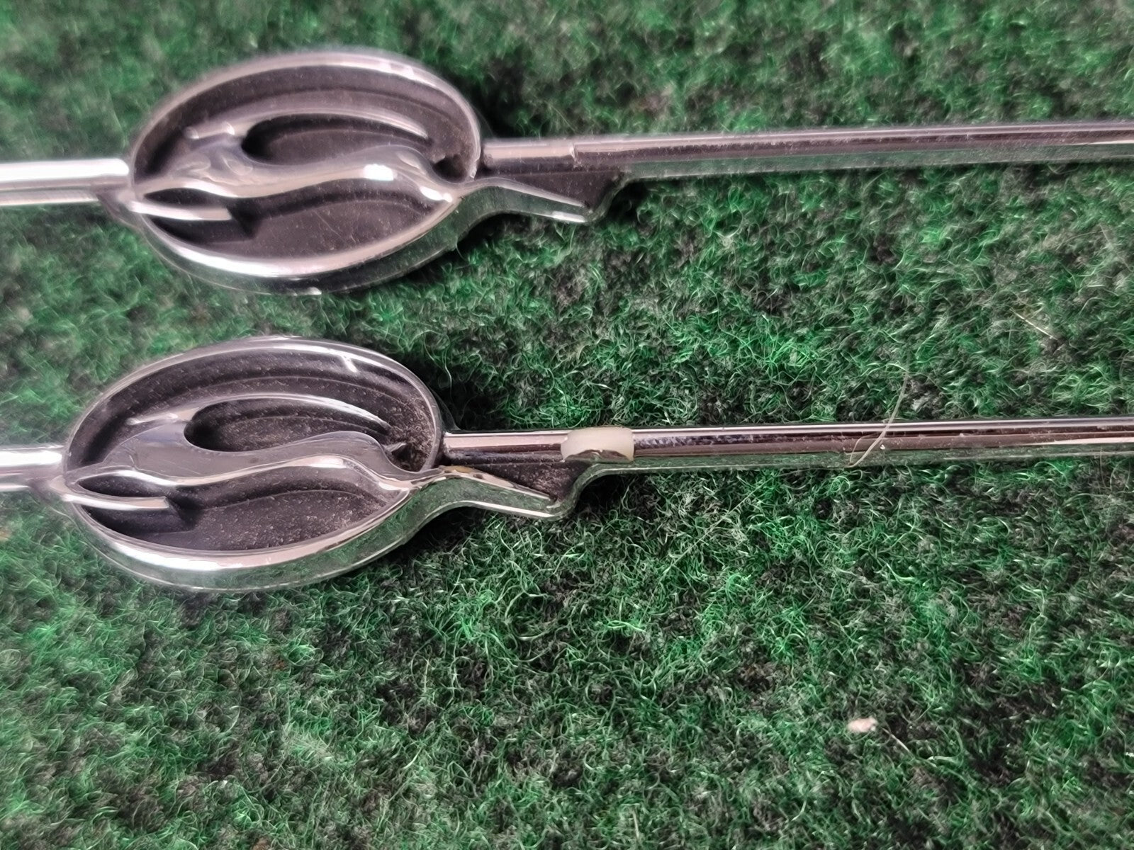 (3) CHEVROLET IMPALA EMBLEM OEM SILVER BLACK CHROME GENUINE 3S9