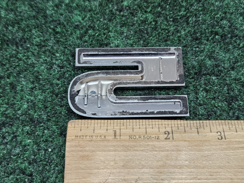 OEM 3D "5" Chrome Individual Number Lettering Emblem Badge Logo Nameplate 7S8