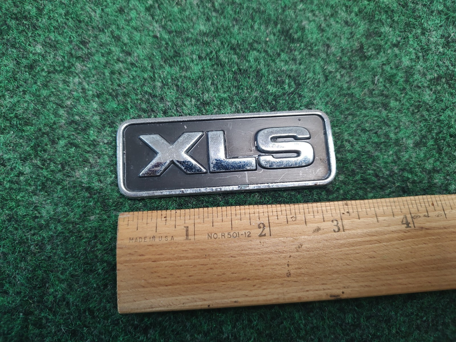 Ford OEM XLS Black & Chrome Plastic Emblem Badge Logo Nameplate Name Plate 4S3