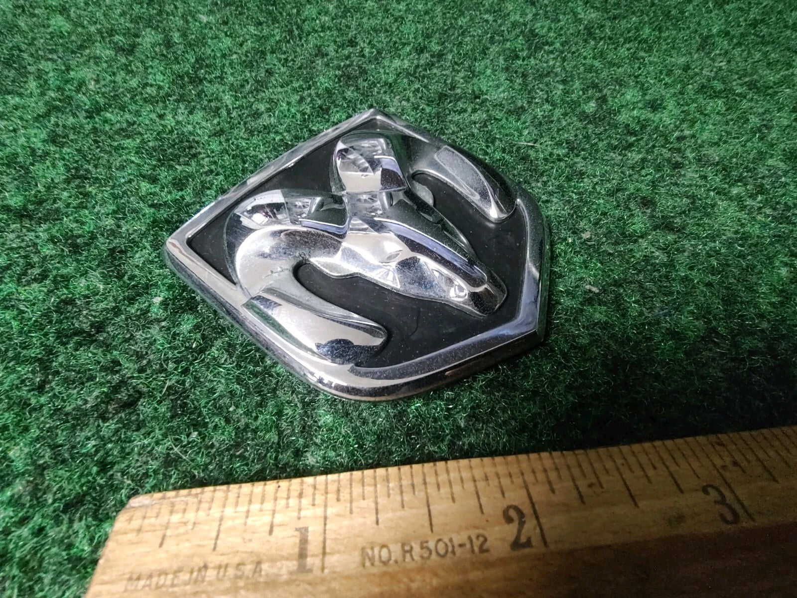 Dodge Front Grille Emblem Logo Badg OEM Name Plate Name See Measurements 1S6