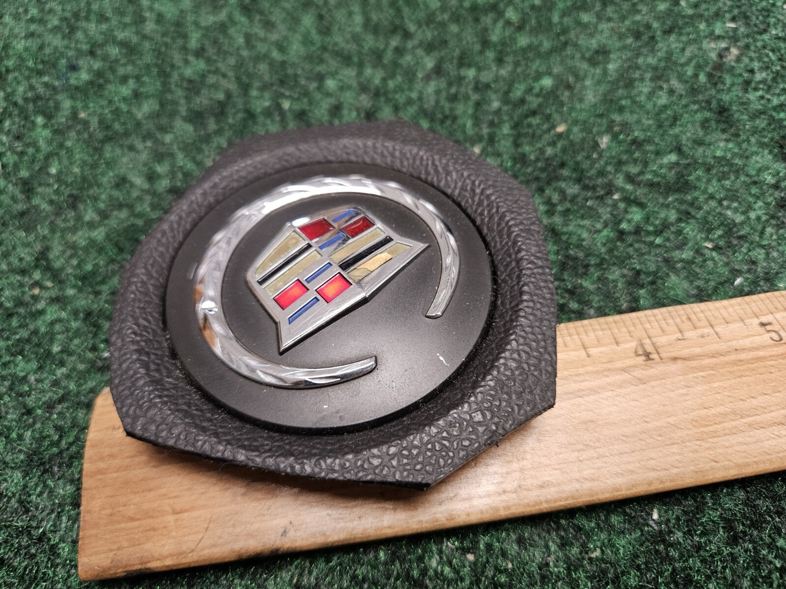 Cadillac OEM Horn Button Steering Wheel Emblem Badge Logo Name Plate 5M2