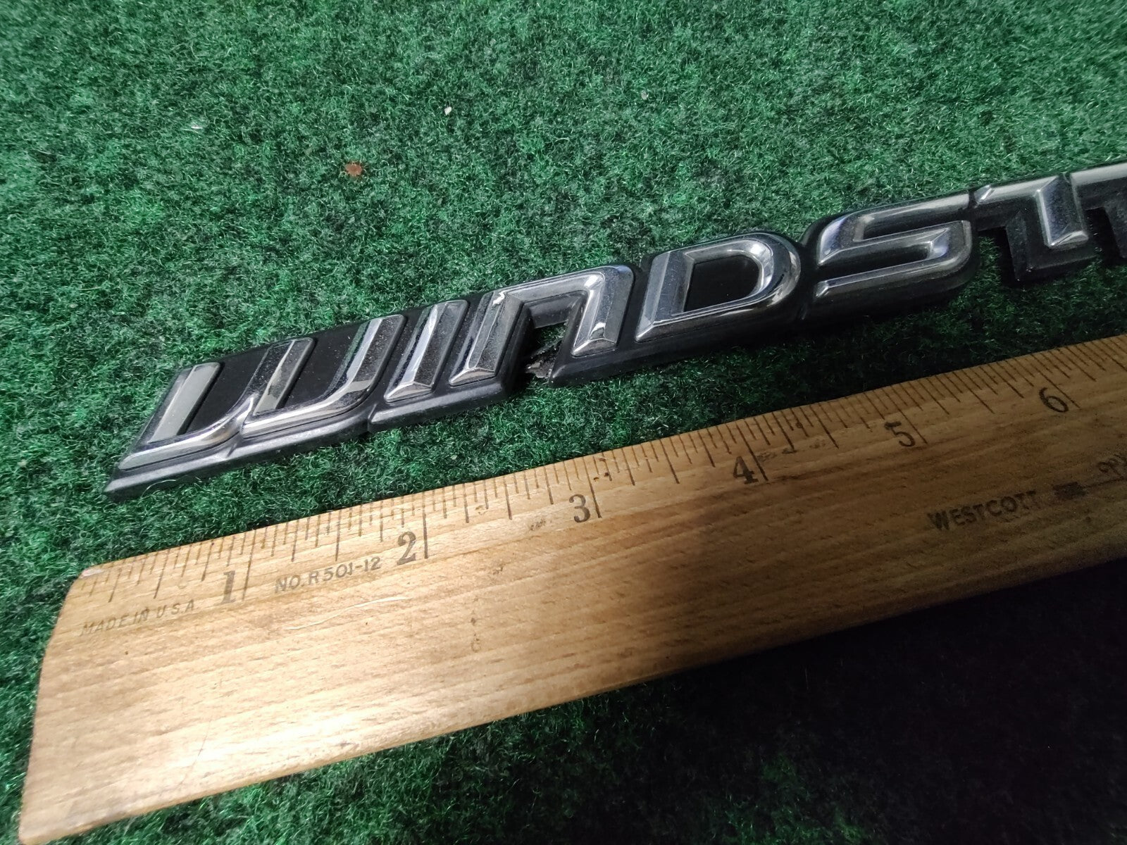 Vintage Ford WINDSTAR Van Rear Trunk Name Plate Badge Emblem Logo 6L5