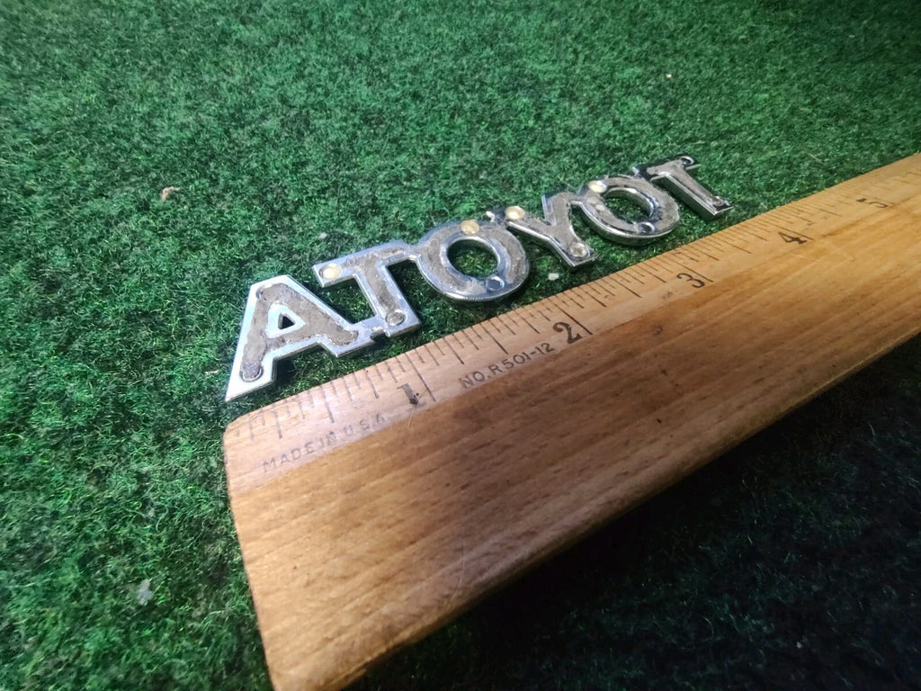 Toyota Rear Trunk Lid Emblem Name Plate Nameplate 4'' Inch Chrome OEM 4S3
