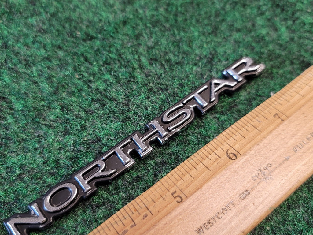 Cadillac "32 V Northstar" Chrome/Black Emblem Badge Logo Symbol Sign OEM 1M6