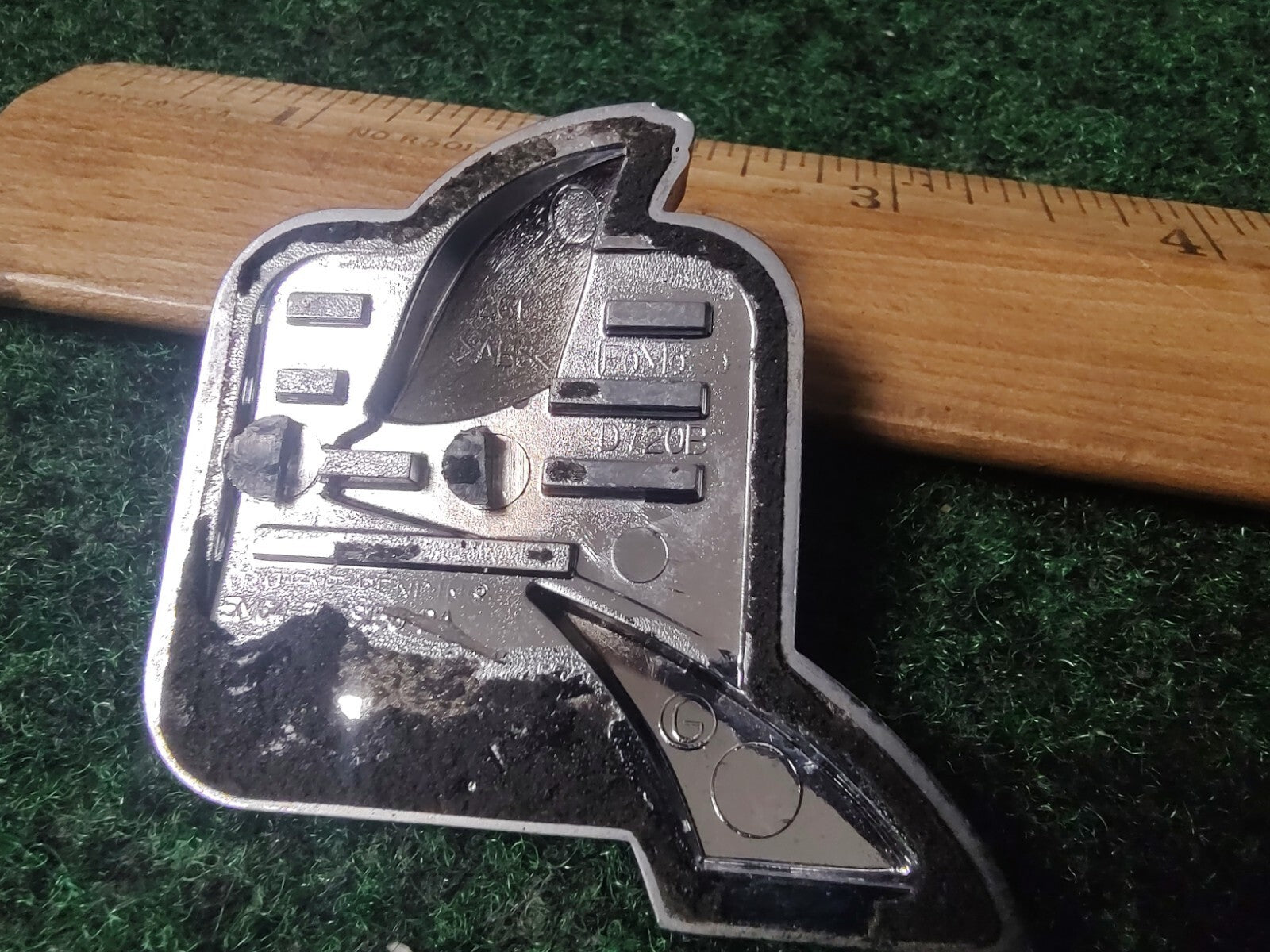 Ford Rear Gate Chrome Flex Fuel Emblem Badge Logo Leaf Name Plate 9L3